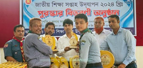 ভোলায় স্কাউটে পিতা-পুত্রের শ্রেষ্ঠত্ব অর্জণ