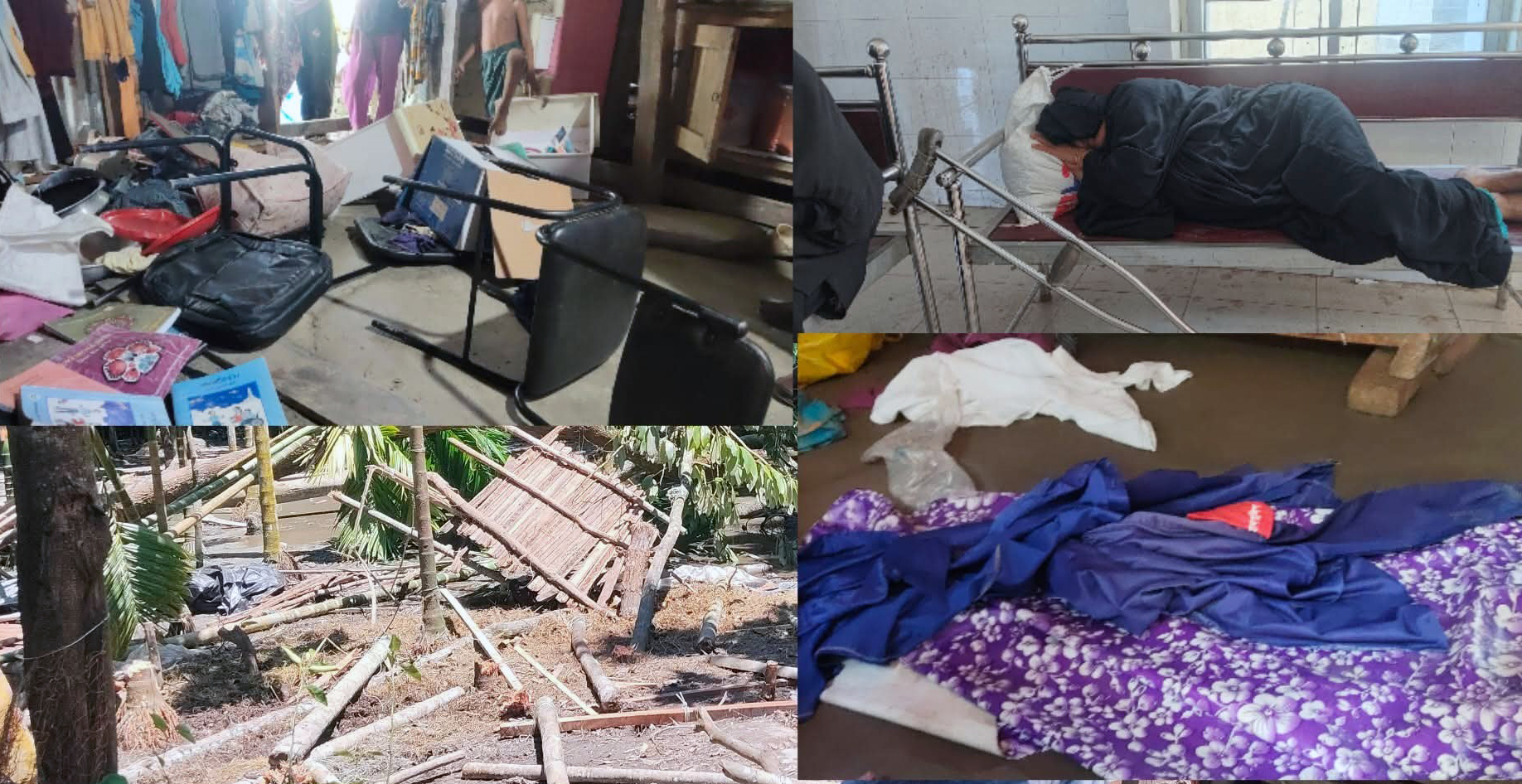 ভোলায় গ্রাম-পুলিশের বসতঘরে হামলা-লুটপাট ॥ আহত-৪