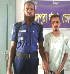 চাঁদা না পেয়ে মাছ লুট, মনপুরার ছাত্রদল নেতা গ্রেফতার