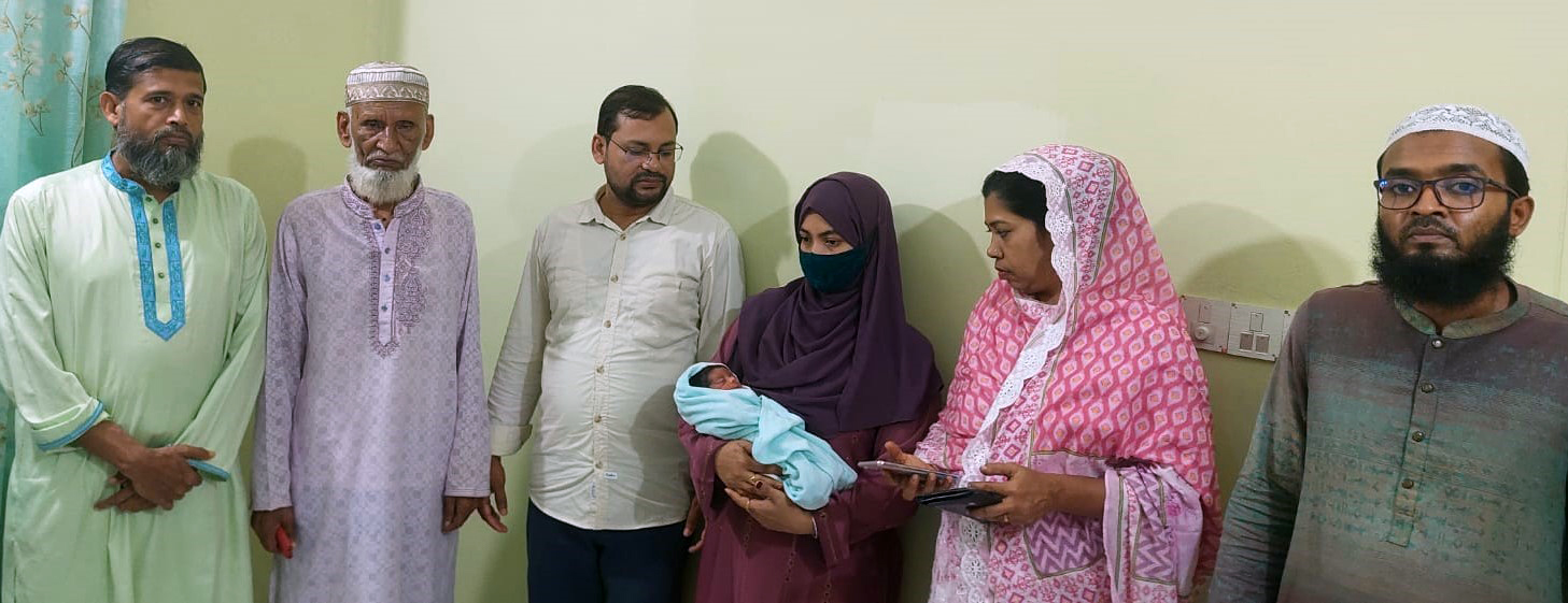 অস্থায়ী ঠিকানা পেলে তজুমদ্দিন থেকে উদ্ধার হওয়া নবজাতক