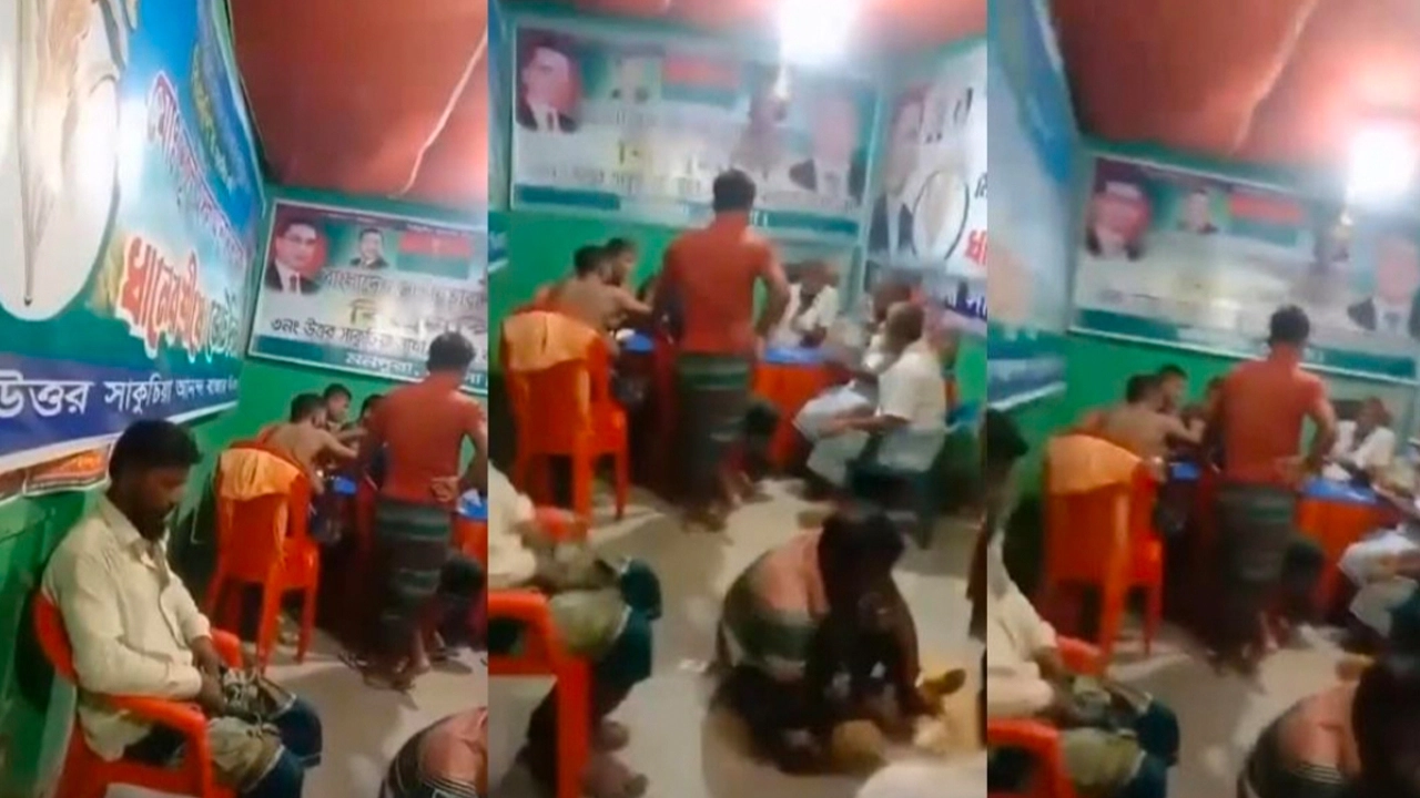 মনপুরায় বিএনপি কার্যালয়ে জুয়ার আসরের ভিডিও ভাইরাল, অফিস বন্ধ করেছে পুলিশ