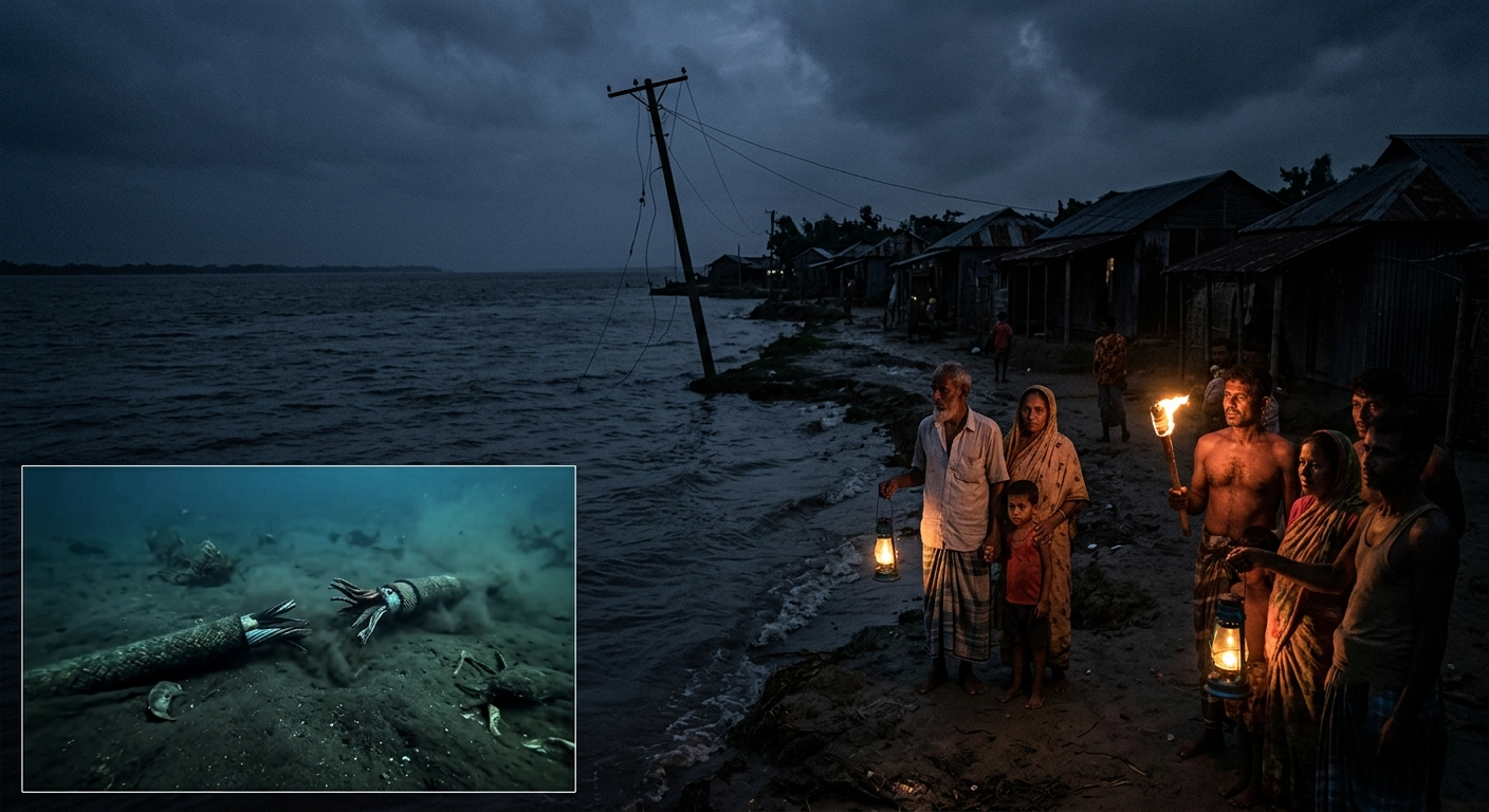 মেঘনার তলদেশে ছিঁড়ে যাওয়া ক্যাবল, অন্ধকারে ১৫–২০ হাজার মানুষের জীবন
