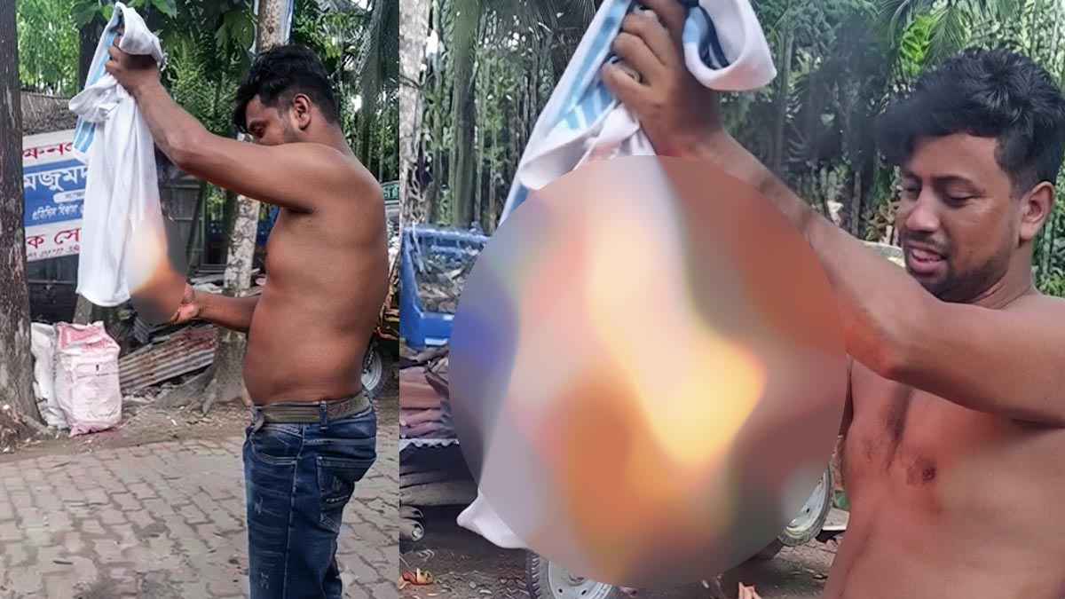 জার্সিতে আগুন দিয়ে দল পরিবর্তন করলেন আর্জেন্টিনা সমর্থক