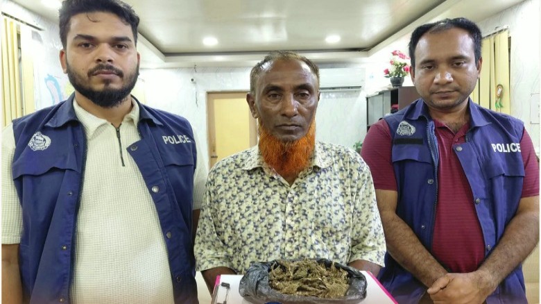 বোরহানউদ্দিনে গাঁজা সহ জয়নাল পাটোয়ারী আটক