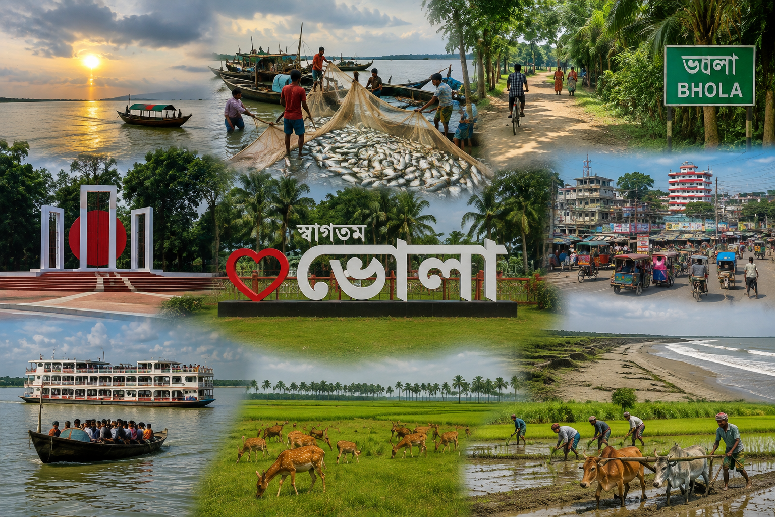 দক্ষিণ শাহবাজপুর থেকে ভোলা: নদী, সংগ্রাম আর সম্ভাবনার ইতিহাস