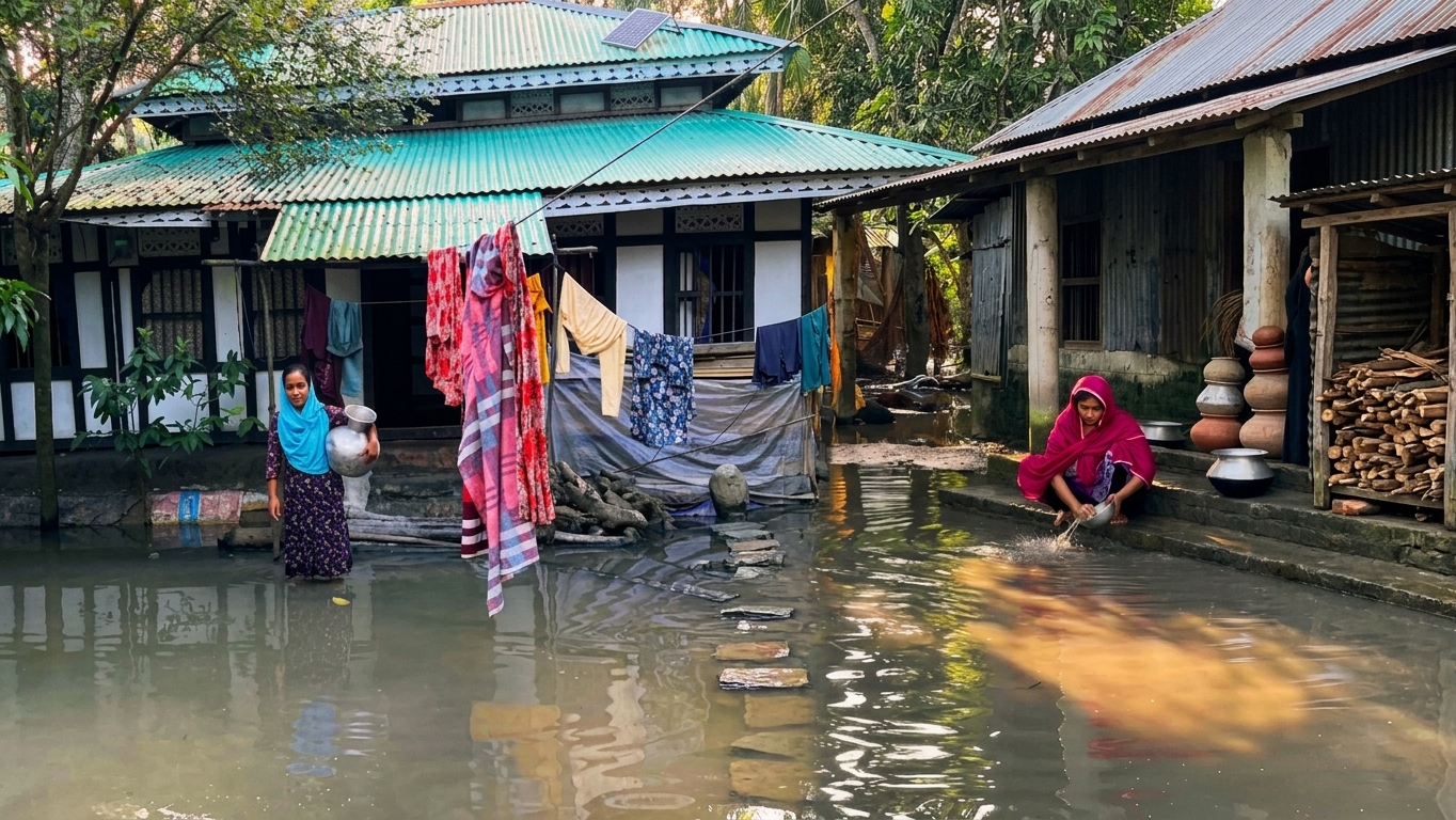 বর্ষা এলেই হাঁটুপানি, আট বছর ধরে জলাবদ্ধতায় দুর্ভোগ