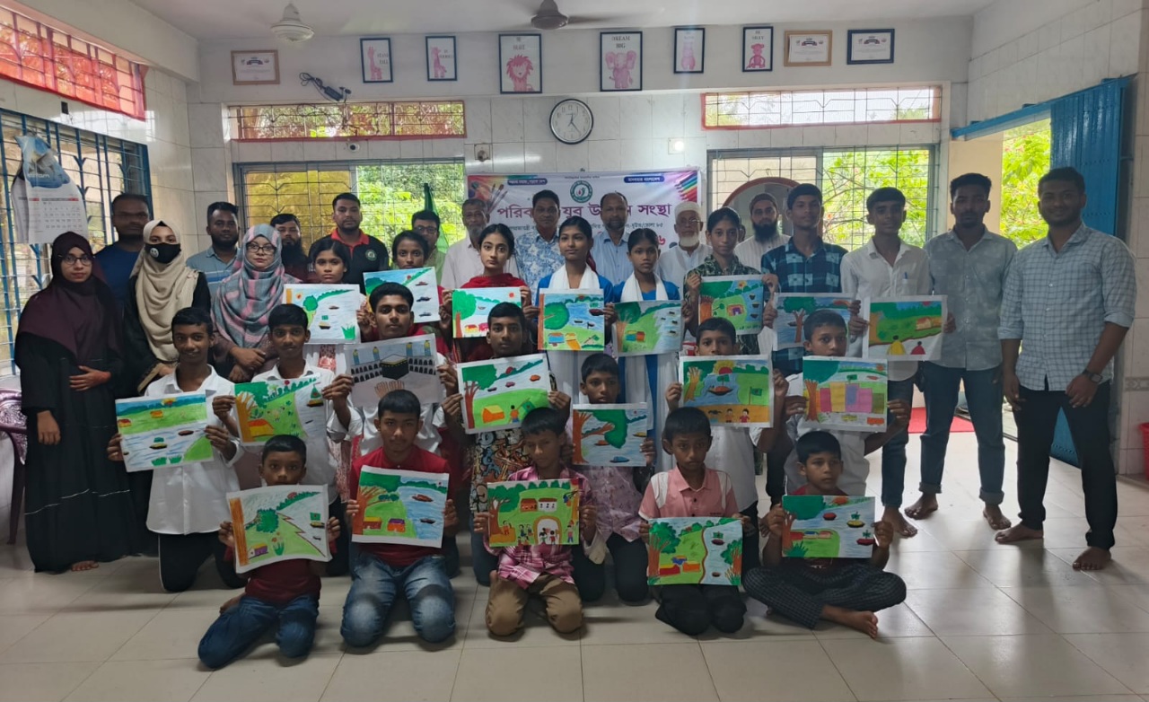 ভোলায় পরিবর্তন যুব উন্নয়ন সংস্থার উদ্যোগে প্রতিবন্ধী শিশু-কিশোরদের চিত্রাঙ্কন প্রতিযোগিতা