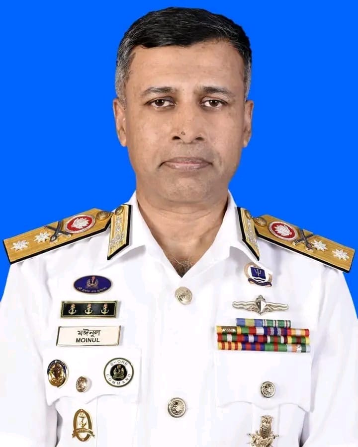কোস্টগার্ডের মহাপরিচালক হিসেবে দায়িত্ব পেলেন ভোলার সন্তান রিয়ার অ্যাডমিরাল মঈনুল হাসান