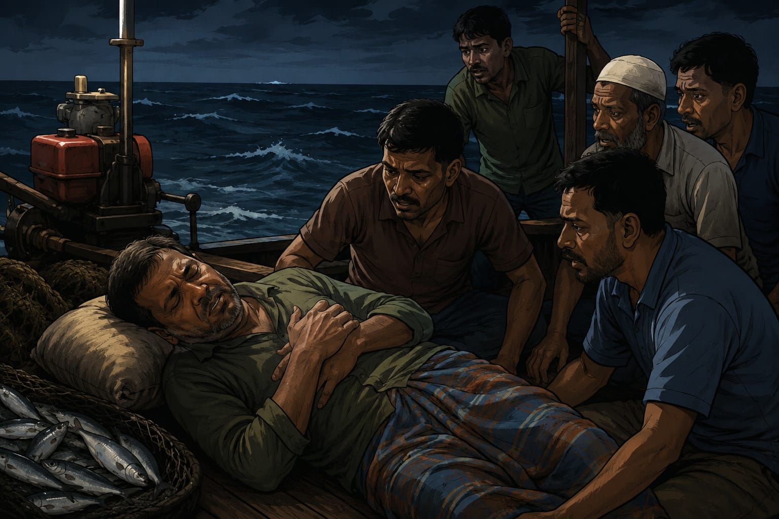 মনপুরায় রিজিকের সন্ধানে গভীর সাগরে, স্বজনদের শেষবার না দেখেই প্রাণ গেল বাবুল মাঝীর