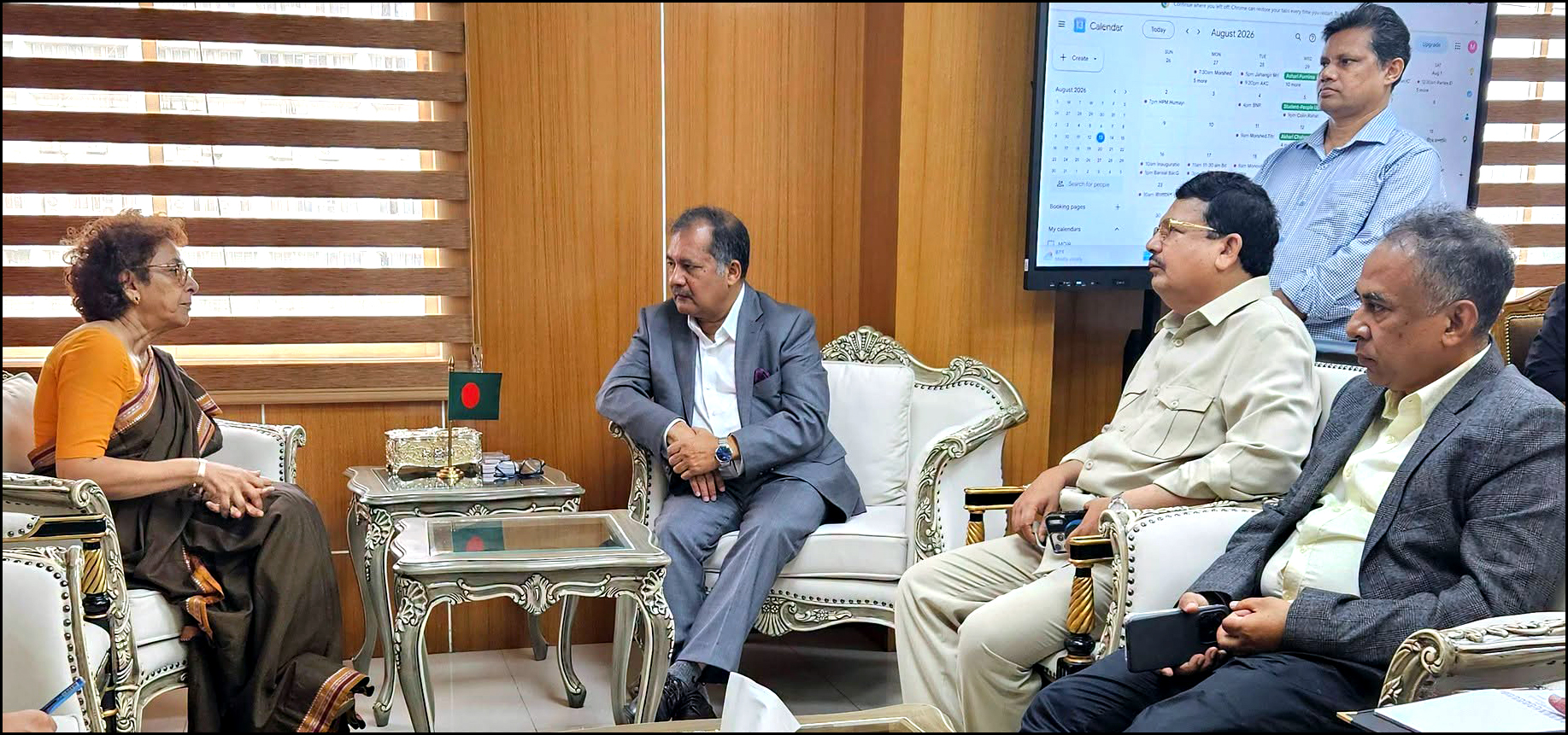 তথ্যমন্ত্রীর সাথে জাতিসংঘে বাংলাদেশের মনোনীত স্থায়ী প্রতিনিধি আইরিন খানের সাক্ষাৎ